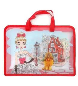 Teczka-torba A4+ zapinana na zamek z rączką FRESH