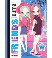 Zeszyt przyjaciółek 135x197/48K TW brokat nieb.