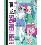 Zeszyt przyjaciółek 135x197/48K TW brokat zielony