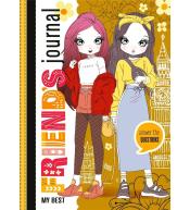 Zeszyt przyjaciółek 135x197/48K TW brokat żółty