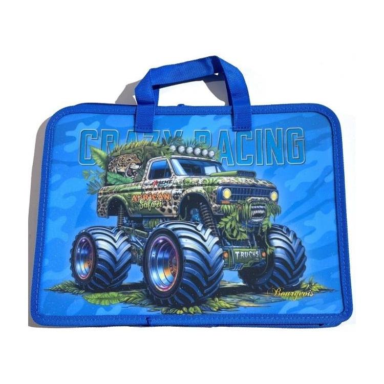 Teczka-torba A4+zapinana na zamek z rączką Monster