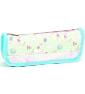 Piórnik tuba mała Jednorożce brokat seledyn