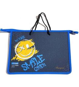 Teczka-torba A4+ zapinana na zamek z rączką Uśmiec