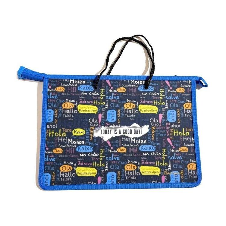 Teczka-torba A4+ zapinana na zamek z rączką Dzień