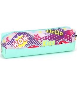 Piórnik tuba mała Graffiti seledyn