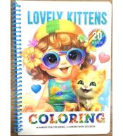 Kolorowanka A5 koło 20 kartek Urocze kotki