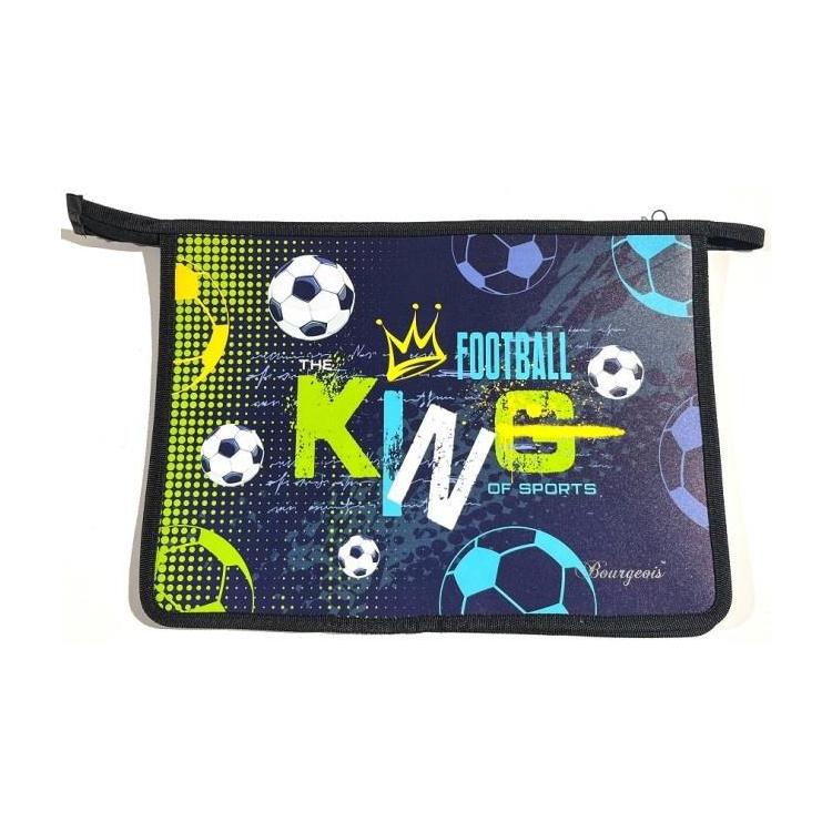 Teczka-torba A4+ zapinana na zamek Piłka nożna