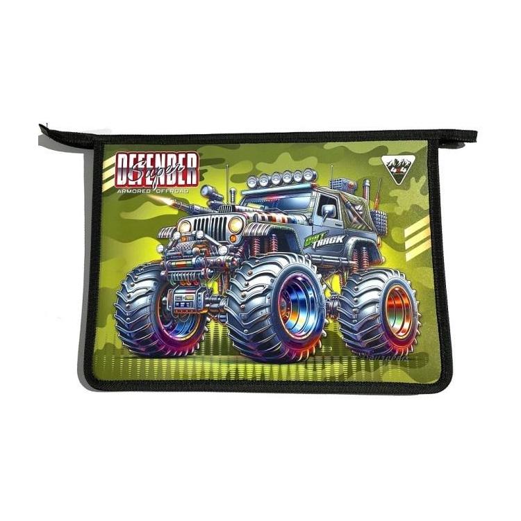 Teczka-torba A4+ zapinana na zamek Monster Truck