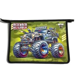 Teczka-torba A4+ zapinana na zamek Monster Truck