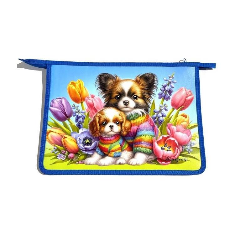 Teczka-torba A4+ zapinana na zamek Pieski