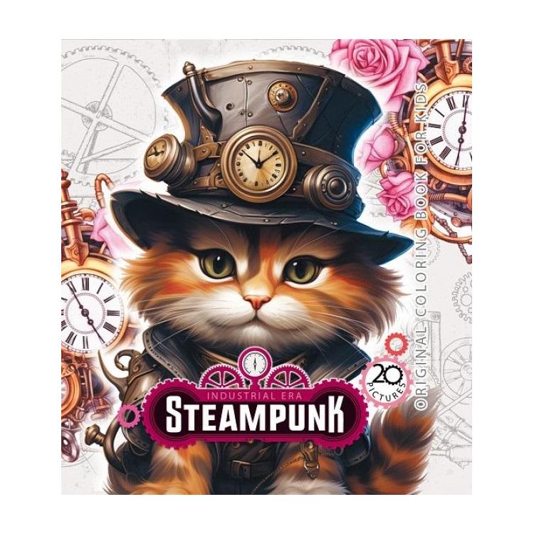 Kolorowanka 160x160 Steampunk Kot