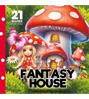 Kolorowanka 160x160 Fantasy house Bajkowe domki