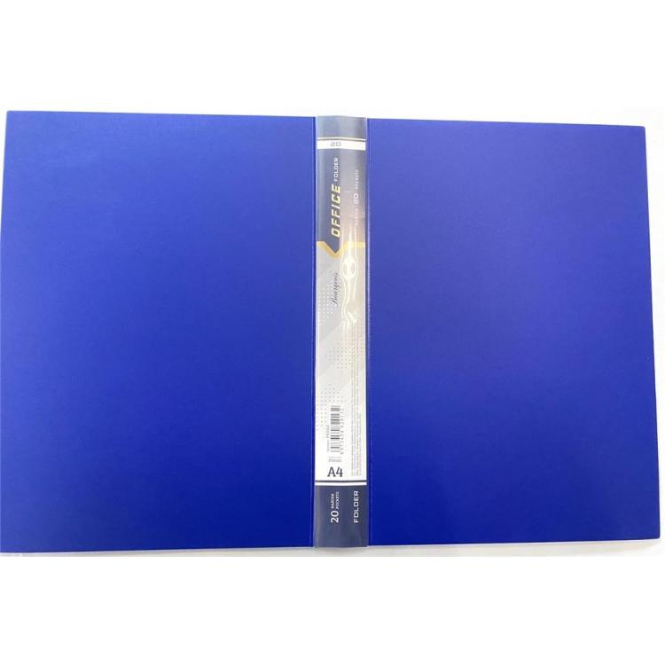 Teczka ofertowa A4+ 20 koszulek Niebieska FRESH