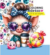 Kolorowanka 140x140 Świnka