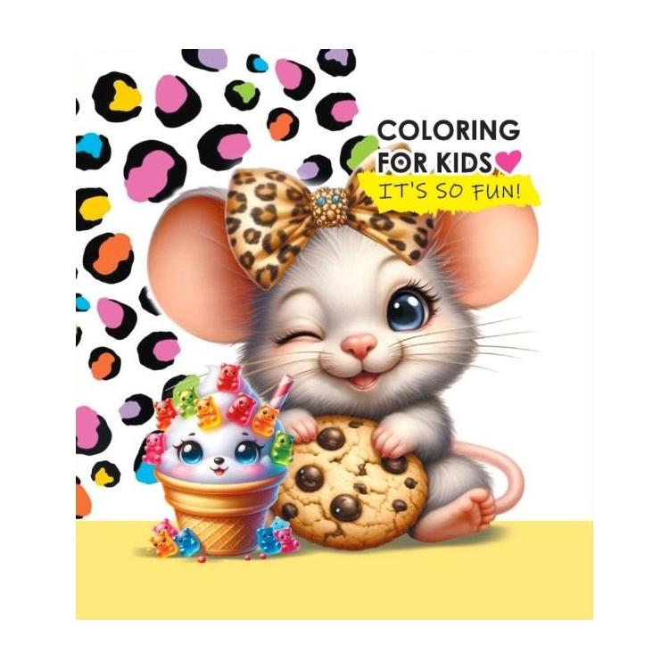 Kolorowanka 140x140 Myszka