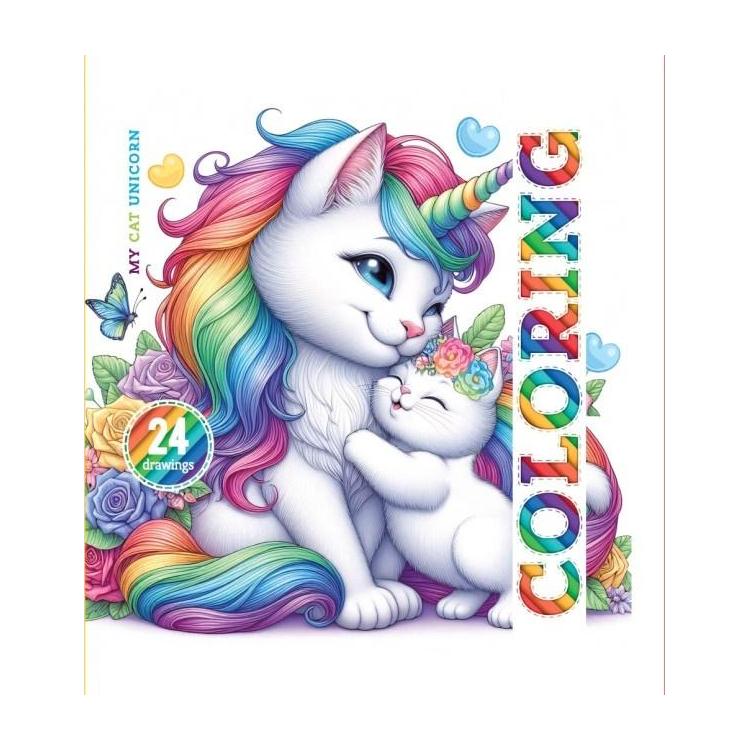 Kolorowanka 140x140 Kotorożka 24 obrazki