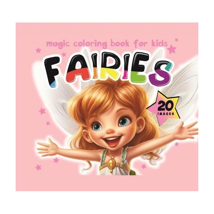 Kolorowanka 140x140 Wróżki Fairies różowa