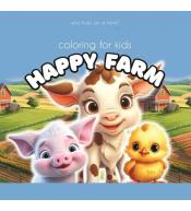 Kolorowanka 140x140 Happy Farm krowa
