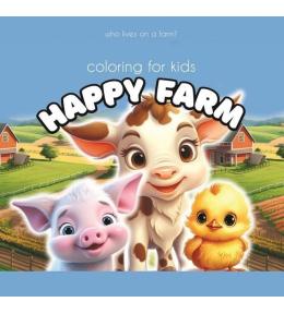 Kolorowanka 140x140 Happy Farm krowa