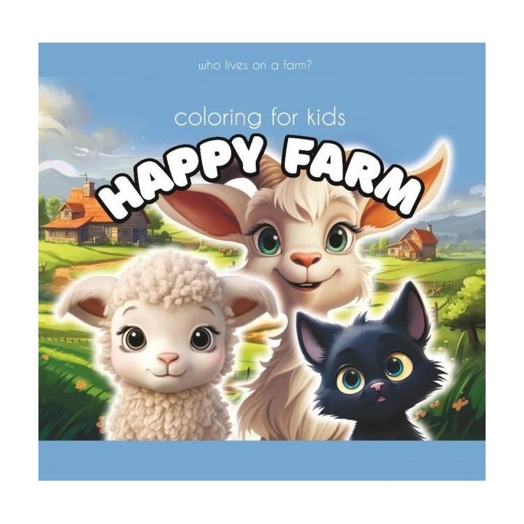 Kolorowanka 140x140 Happy Farm owca