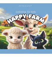 Kolorowanka 140x140 Happy Farm owca