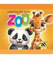 Kolorowanka 140x140 Zoo pomarańczowa 20 obrazków
