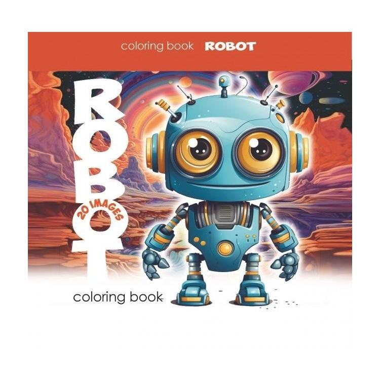 Kolorowanka 140x140 Roboty 20 obrazków