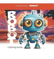 Kolorowanka 140x140 Roboty 20 obrazków