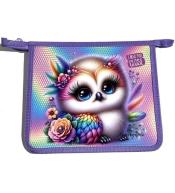 Teczka-torba A5+ zapinana na zamek Sówka