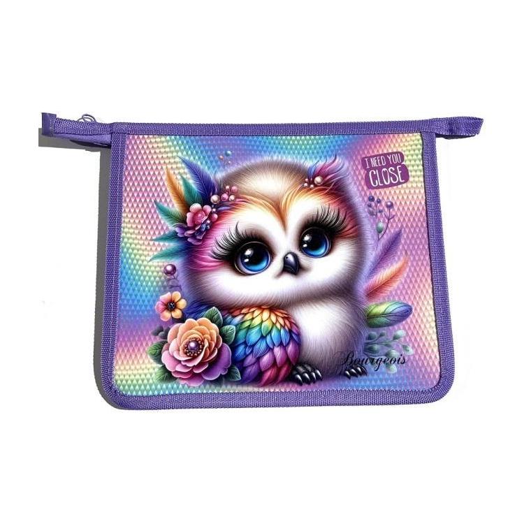 Teczka-torba A5+ zapinana na zamek Sówka