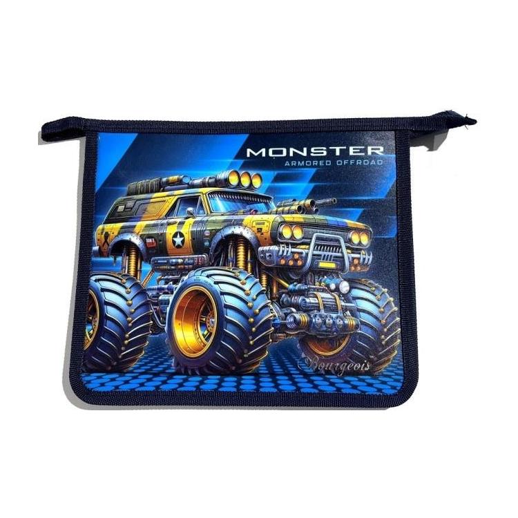 Teczka-torba A5+ zapinana na zamek Monster Truck