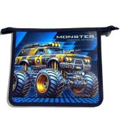 Teczka-torba A5+ zapinana na zamek Monster Truck