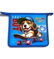 Teczka-torba A5+ zapinana na zamek Piesek