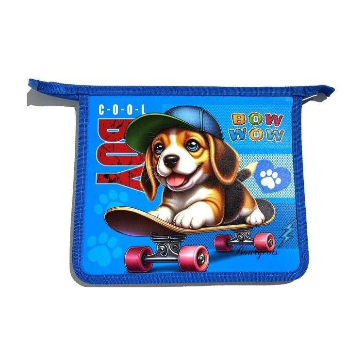 Teczka-torba A5+ zapinana na zamek Piesek