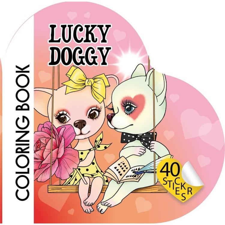 Kolorowanka Curly z naklejkami BR Serce 2218