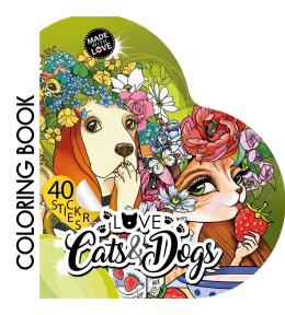 Kolorowanka Curly z naklejkami BR Serce 2215