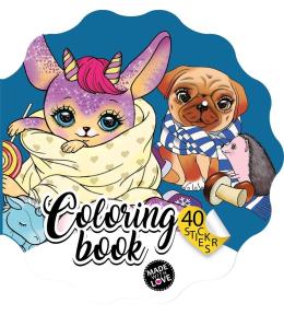 Kolorowanka Curly z naklejkami BR Kwiatek 2230