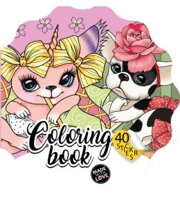 Kolorowanka Curly z naklejkami BR Kwiatek 2225