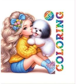 Kolorowanka 120x120 Najlepsi przyjaciele