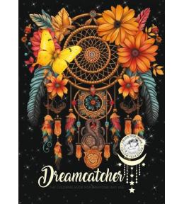 Kolorowanka A4 pionowa 8 obrazków Łapacz snów żółt