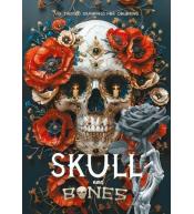 Kolorowanka A4 pionowa 8 obrazków Skull czerwone