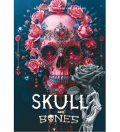 Kolorowanka A4 pionowa 8 obrazków Skull różowe