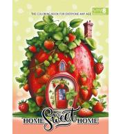 Kolorowanka A4 pionowa 8 obrazków Domki zielony