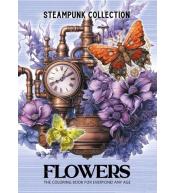 Kolorowanka A4 pionowa 8 obrazków Kwiaty fiolet