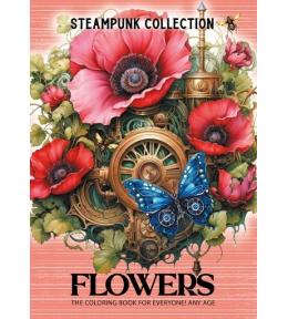 Kolorowanka A4 pionowa 8 obrazków Kwiaty róż