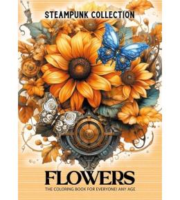 Kolorowanka A4 pionowa 8 obrazków Kwiaty żółte