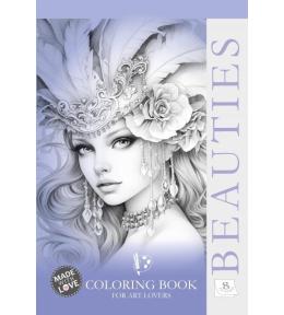 Kolorowanka kreatywna A4 Beauties fioletowa FRESH