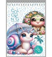 Kolorowanka 148x210 z naklejkami 26obrazków Ślimak