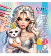 Kolorowanka z naklejkami 200x200 Urocze wróżki