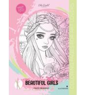 Kolorowanka A4 8 obrazków Beautiful Girls różowa